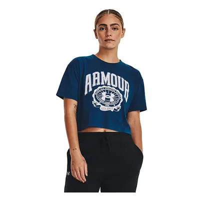 Dámské tričko Under Armour Collegiate Crest Crop SS