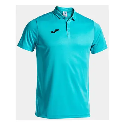 Pánské polo tričko Joma Polo Shirt Hobby S/S Fluor Turquoise