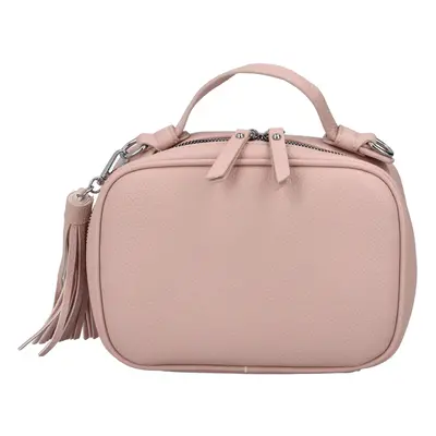 Menší koženková crossbody Jessa, růžová