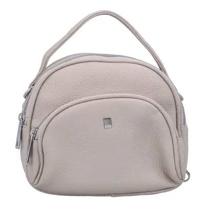 Buclatá malá dámská koženková crossbody Nardy, šedá