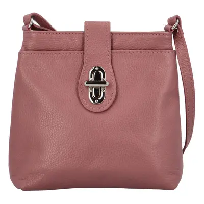 Dámská kožená crossbody kabelka Lara sweet, růžová