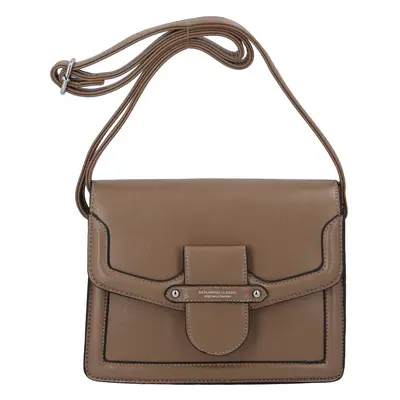 Praktická dámská koženková crossbody kabelka Ivana S., khaki