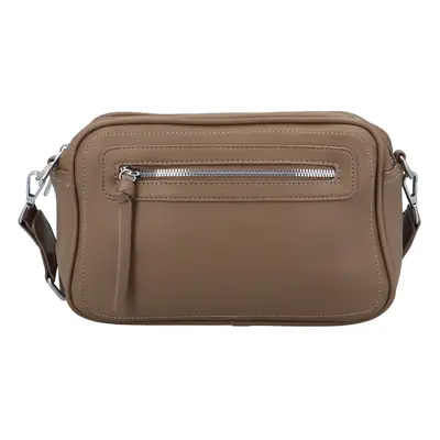 Příjemná dámská koženková crossbody Ivette, zemitá