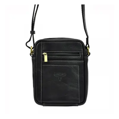 Pánská kožená crossbody taška Irwin, černá