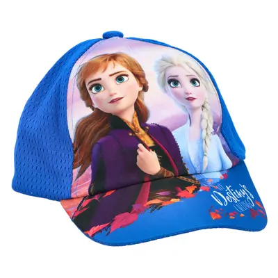 Dívčí kšiltovka Disney Frozen, modrá, velikost 52