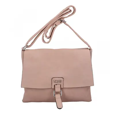 Sympatická dámská koženková crossbody Alexa, růžová