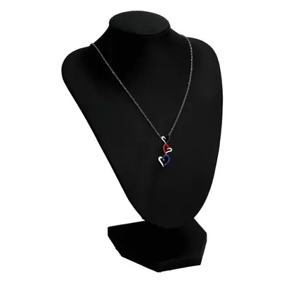 Něžný dámský náhrdelník s chirurgické oceli Love red,navy, black