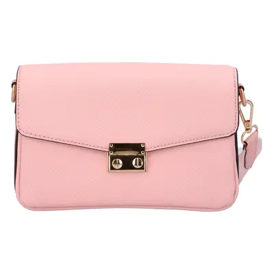 Módní dámská koženková crossbody Manuel, růžová