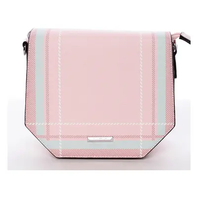 Pevná crossbody kabelka Casandra, růžová