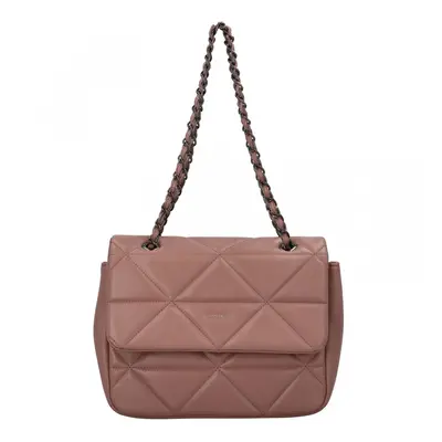 Trendy dámská koženková crossbody Solana, tmavě růžová