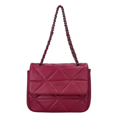 Trendy dámská koženková crossbody Solana, cherry fuchsia