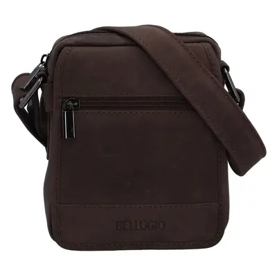 Menší kožená crossbody Jan, hnědá