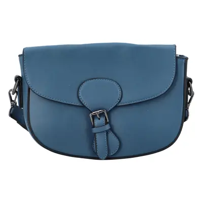 Trendová koženková crossbody Atlay, světle modrá