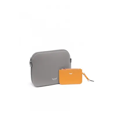 Dámská koženková crossbody kabelka Merise Grey, šedá