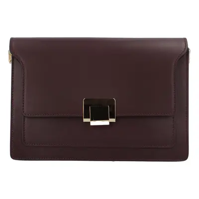 Dámská malá kožená crossbody Aida, bordo