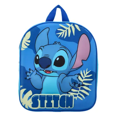 Dětský veselý batůžek s motivem, Stitch modrý