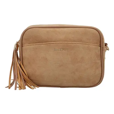 Stylová dámská koženková crossbody Dominique, khaki