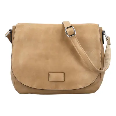 Stylová dámská koženková crossbody kabelka Jacinda, khaki