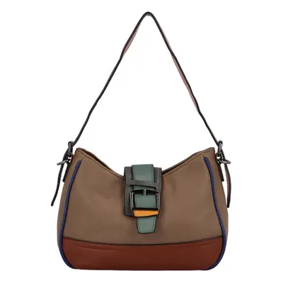 Módní dámská koženková crossbody Liana, khaki