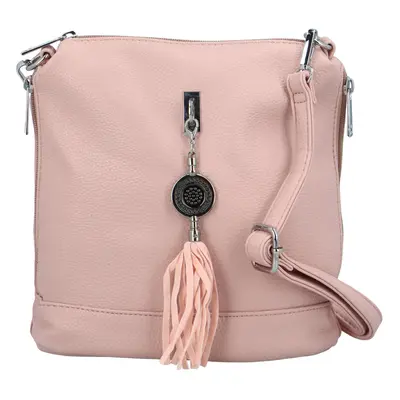 Trendy dámská crossbody Doffne, růžová