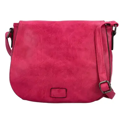 Menší dámská crossbody s velkou klopou Rashida, fuchsiová