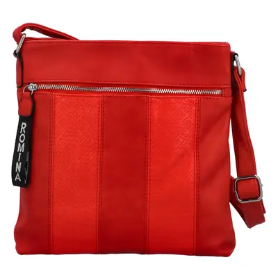 Trendy úzká dámská crossbody Meccorina, červená