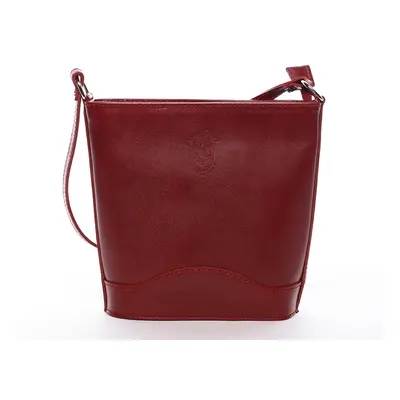 Dámská kožená crossbody Tereza, červená