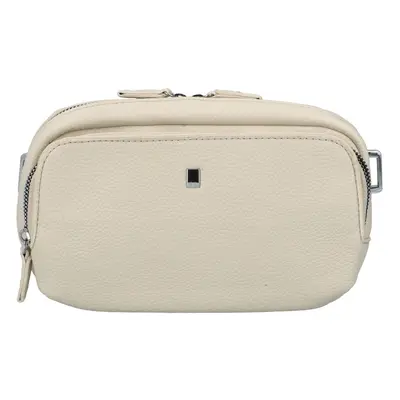 Prostorná koženková crossbody Danny, khaki