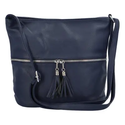 Praktická dámská koženková crossbody Arne, modrá