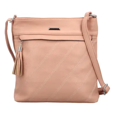 Stylová dámská crossbody Calastia, růžová