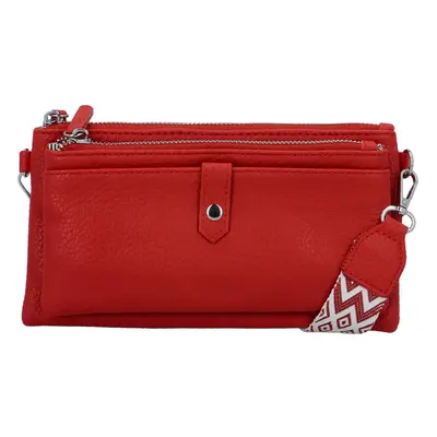 Stylová malá crossbody kabelka Perlla, červená