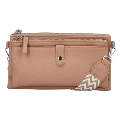 Stylová malá crossbody kabelka Perlla, starorůžová