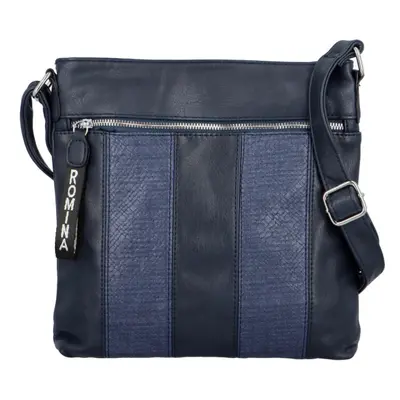 Trendy úzká dámská crossbody Meccorina, modra