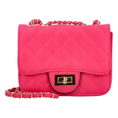 Módní malá koženková crossbody kabelka Selagia, fuchsiová