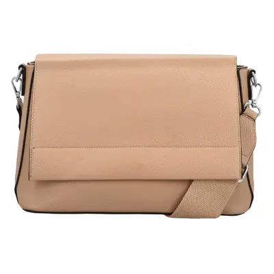 Stylová dámská koženková crossbody kabelka Citarra, khaki