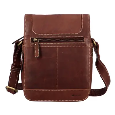 Pánská kožená crossbody Atrey-5, hnědá