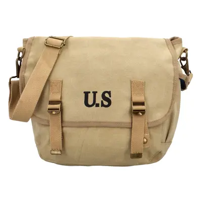 Stylová textilní crossbody taška Trofim, khaki