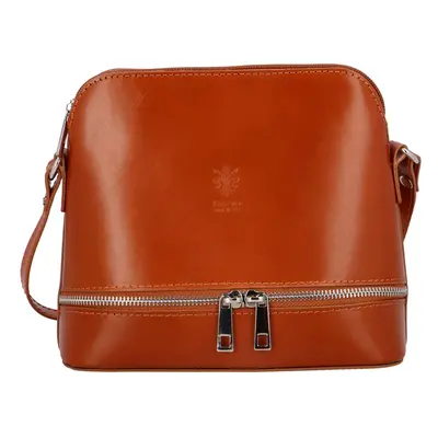 Kožená crossbody Ivon, koňaková