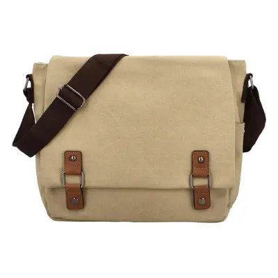 Stylová textilní crossbody taška Dimitros, khaki