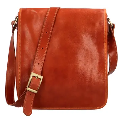 Pánská kožená crossbody taška Abua, koňaková