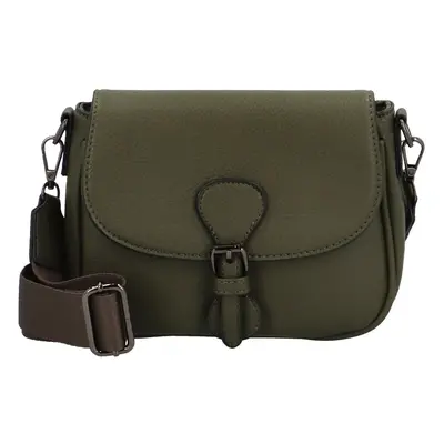 Trendy dámská koženková crossbody kabelka Bindi, zelená