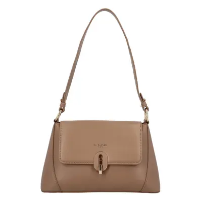 Módní dámská malá koženková crossbody Alison, taupe