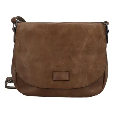 Stylová dámská koženková crossbody kabelka Jacinda new, khaki