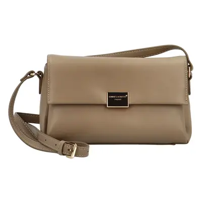 Módní dámská koženková crossbody kabelka Thilde, taupe