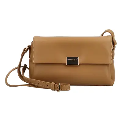 Módní dámská koženková crossbody kabelka Thilde, camel