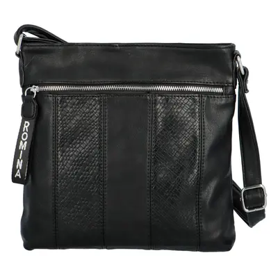 Trendy úzká dámská crossbody Meccorina, černá