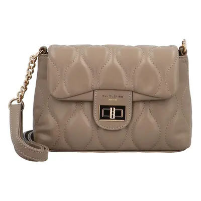 Trendy dámská koženková crossbody kabelka Ingmax, taupe