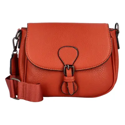 Trendy dámská koženková crossbody kabelka Bindi, oranžová