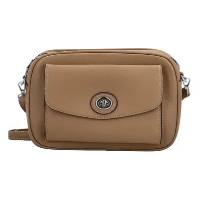 Módní dámská koženková crossbody kabelka Surafel, khaki