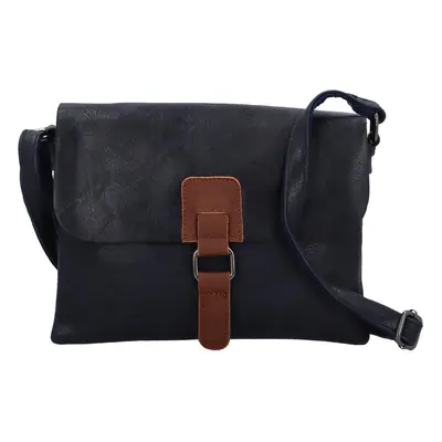 Trendy dámská crossbody kabelka Aksila, tmavě modrá